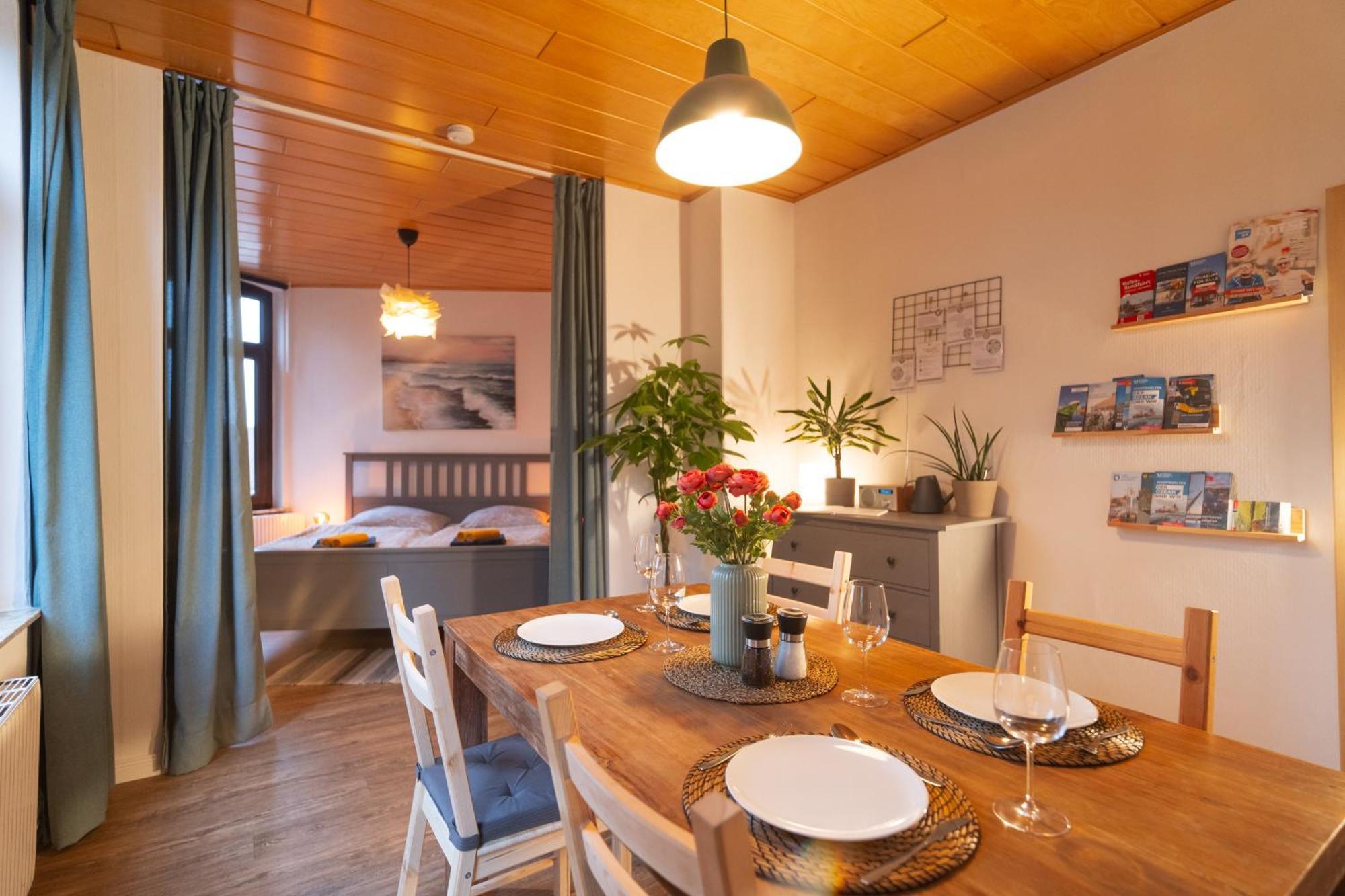 ברמרהבן Das Blaue Tuerchen - Wohnung Mit Beamer Und Kicker מראה חיצוני תמונה