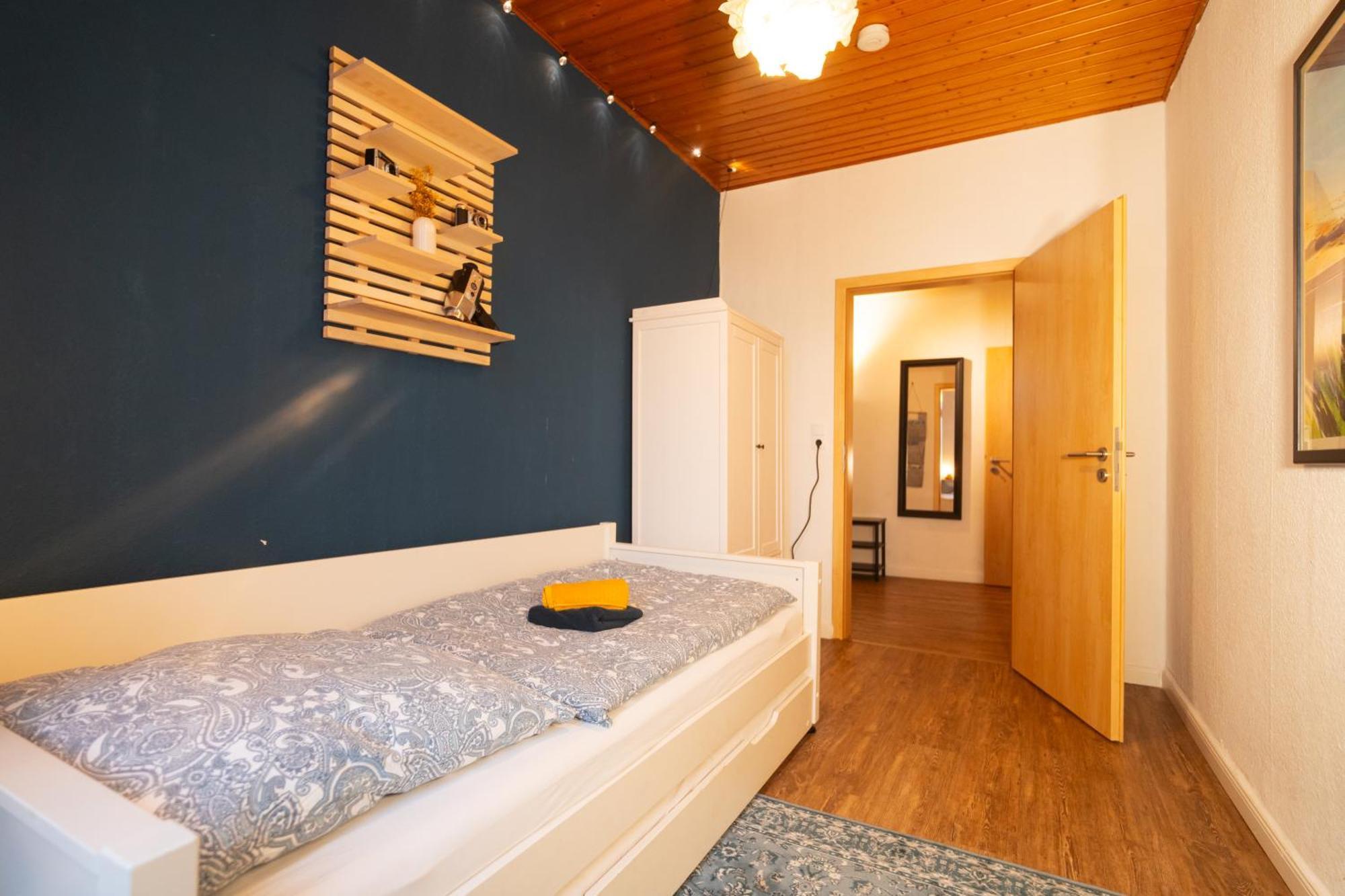 ברמרהבן Das Blaue Tuerchen - Wohnung Mit Beamer Und Kicker מראה חיצוני תמונה